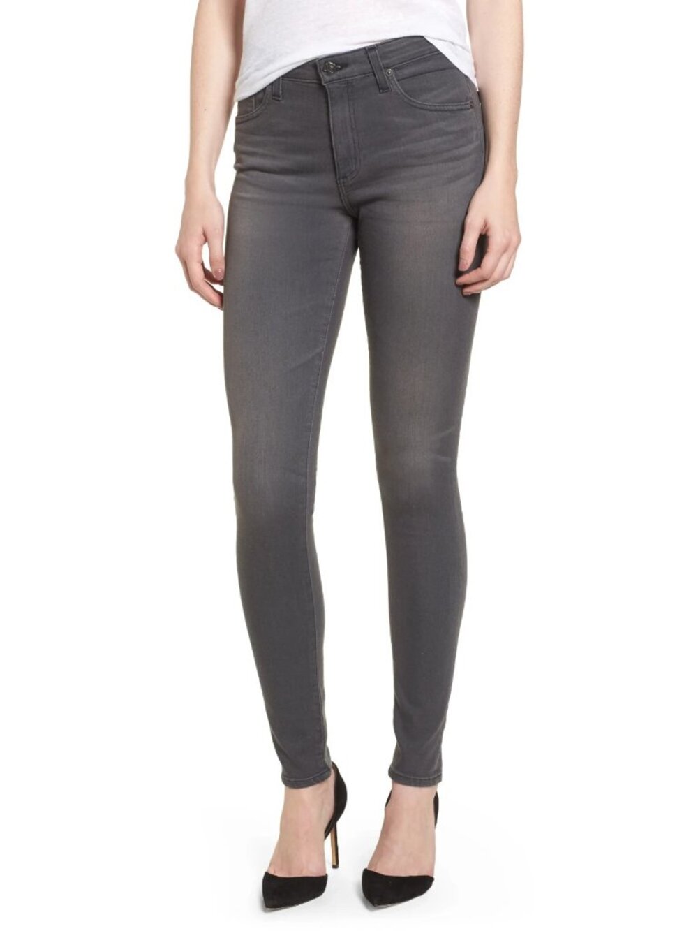 NWT Adriano Goldschmied AG Farrah Skinny in Grey Mist Stretch Jeans 29
